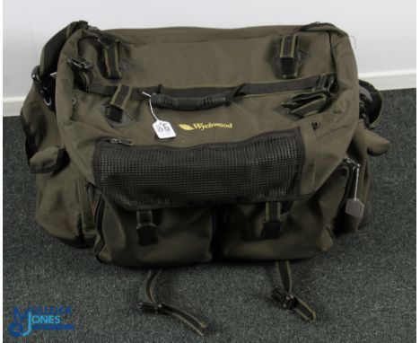 Large Wychwood Fishing Holdall, multi pockets with shoulder strap, and a selection of fishing accessories - to include shot, 