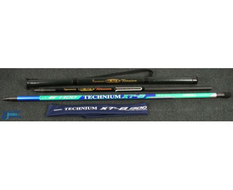 Browning Black Titanium 12m pole, in its original case - with Shimano Technium XTB 1300 pole - both good used condition (2)