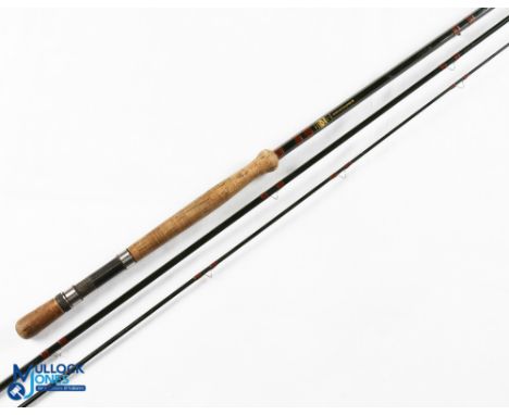 Bruce &amp; Walker hand built England Hexagraph century 11ft 3 piece trout fly rod line 4/6# uplocking reel seat, fighting bu