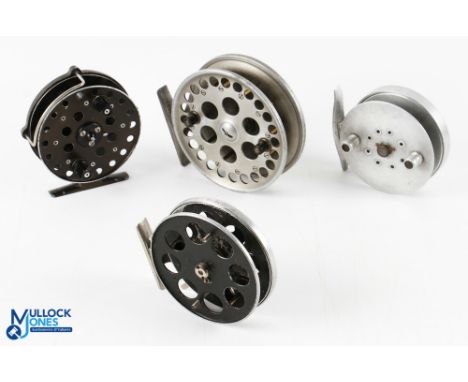 W R Products Speedia centre pin reel 4" caged spool, missing handles and check pawl, spins very well. Mordex Mentor centre pi