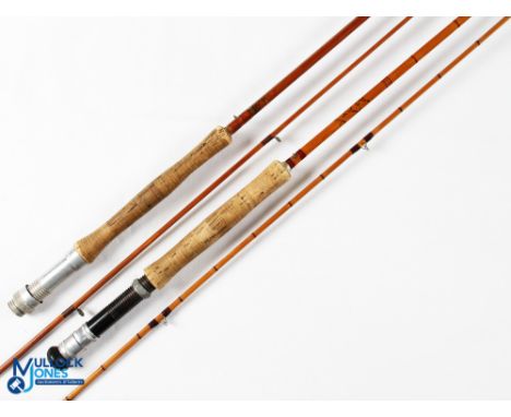 R Forshaw of Liverpool "The Palace" split cane trout fly rod No 5B 9' 2pc line 5#, alloy down locking reel seat and collar, r