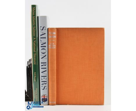3 Salmon Fishing Books, to include a Celebration of Salmon Rivers, featuring photographs by R Randolph Ashton, Maine Atlantic