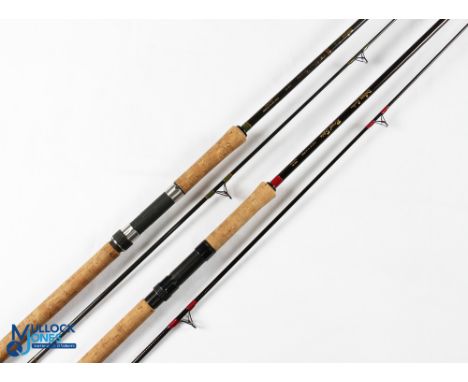 Daiwa carbon C96-9S salmon spinning rod 9' 2pc, 10-30g C/W 27" handle, uplocking reel seat, lined rings throughout, cloth bag