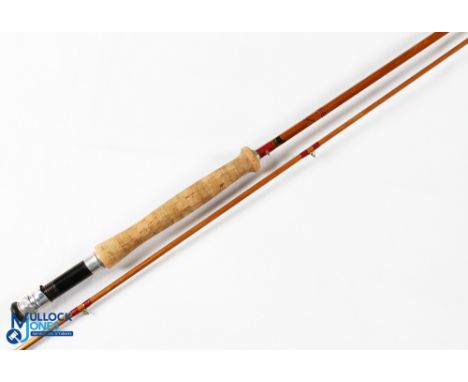 Sharpes "The Scottie" split cane trout fly rod 10' 2pc line 6#, alloy uplocking reel seat and collar, lined butt/tip rings
