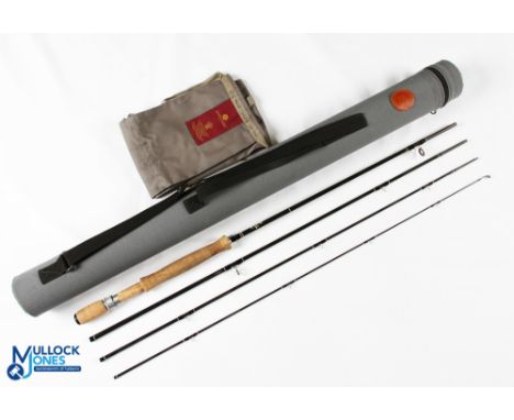 Hardy Alnwick "The Ultralight Travel" carbon trout fly rod 9 1/2' 4pc line 7#, alloy uplocking reel fitting/collar and fighti
