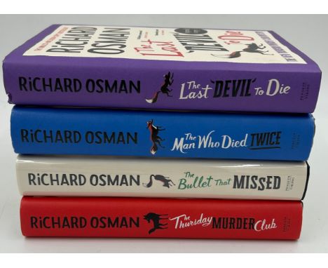 Richard Osman: A full set of four First Editions comprising:  The Last Devil To Die, The Man Who Died Twice and The Bullet Th