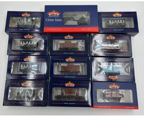 Boxed Bachmann rolling stock wagons OO gauge to include 37-537A 20 to brake van br bauxite, 33-805 20 ton brake van br grey, 