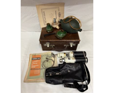 A 1959 Garthur Normalair First-Aid portable oxygen resuscitation equipment set in a Billings & Sons Ltd, 305 Oxford Road Manc