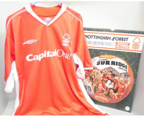 Two Subbuteo sets, both Manchester United 2000/2001, a Nottingham Forest shirt Capital One sponsorship, a Notts County Sesqui