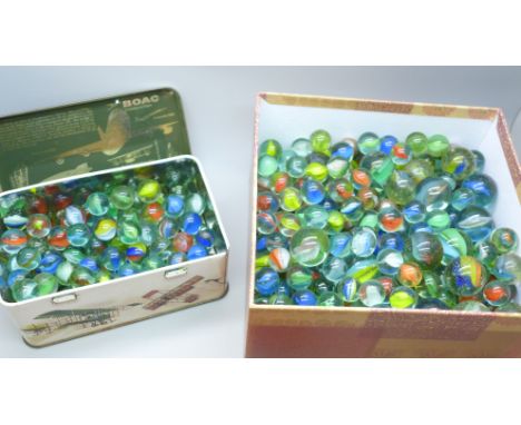 A collection of marbles 