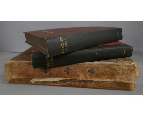 Two hardback volumes printed exclusively for the Great Western Railway Company, 'Castles', 1926 first edition, 'Abbeys', 1926