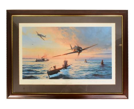 After Robert Taylor (1946-1924) - a Limited Edition signed Robert Taylor print "The Homecoming" depicting a Focke Wulf Fw 19s
