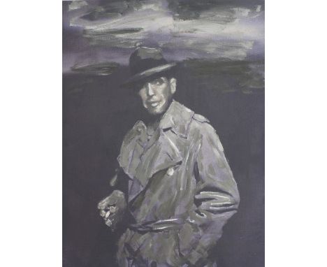 Martin Meason, Prop from the film "Casablanca" - Humphrey Bogart, for Lumiere Service Ltd - 1999, overpainted print on canvas