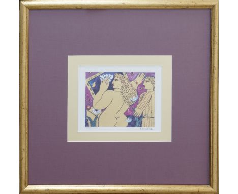 Vasili Sperantza (Greek 1938), silkscreen with gold, numbered 2/60 and signed, with certificate of authenticity at the back, 