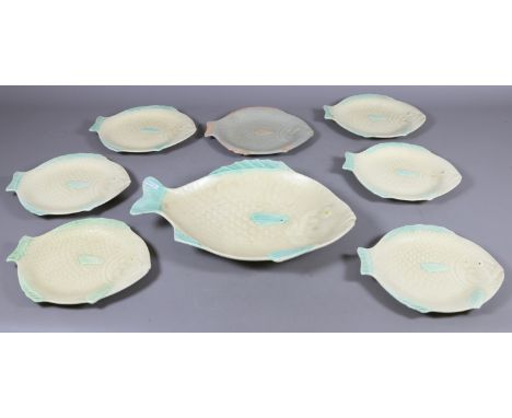 A collection of Shorter & Sons ceramic fish shaped plates.