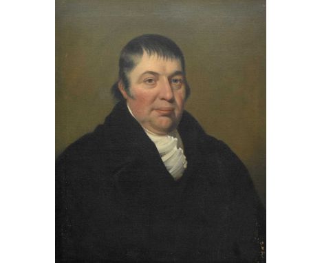 George III - Oil on canvas - Portrait of a gentleman, unsigned, 74cm x 60cm, relined, in a later frame