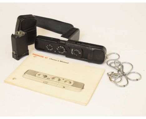 Minox C subminiature camera, with case and owners manual 