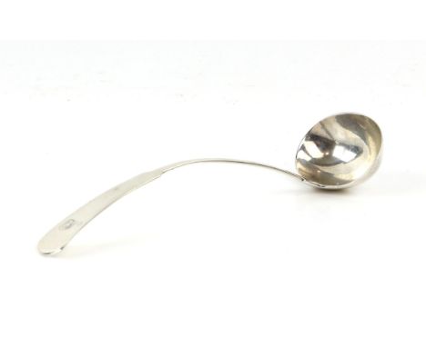 Scottish provincial oar pattern silver ladle by William Jamieson, Aberdeen, circa 1806Condition Report:  Handle bent to one s