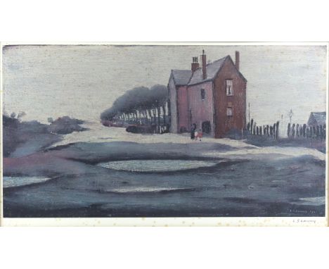 § Laurence Stephen Lowry RBA, RA (British, 1887-1976). 'The Lonely House', limited edition print, signed in pencil by the art