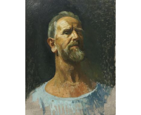 § Lionel Ellis. Self Portrait, Oil on board, initials on stretcher verso. 59 x 73cm.Lionel Ellis ARCA (1903-1988) was an impo