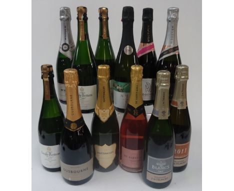 Champagne and English Sparkling Wine: J de Telmont Blanc de Blancs Brut 2008; J de Telmont Grand Vintage Brut 2011; De Saint-