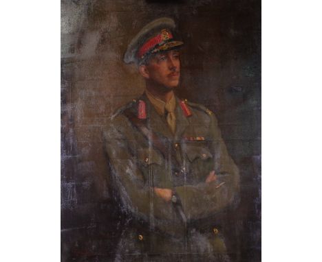 Ruth Garnett (British, 20th Century), Portrait of an army officer, signed and dated 'Ruth Garnett 1919' (lower left), oil on 