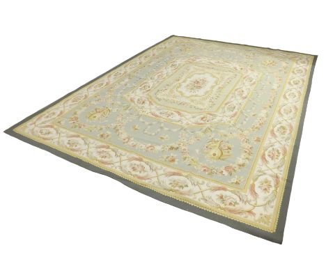 Large Aubusson type carpet, 144" x 106" approx