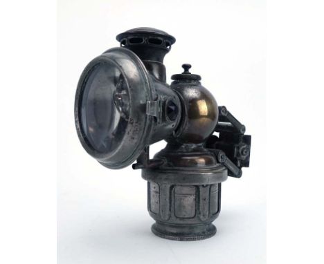 A Joseph Lucas Ltd. 'Calcia King' cycle lamp together with a Miffer & Co. 'Lumo' lamp