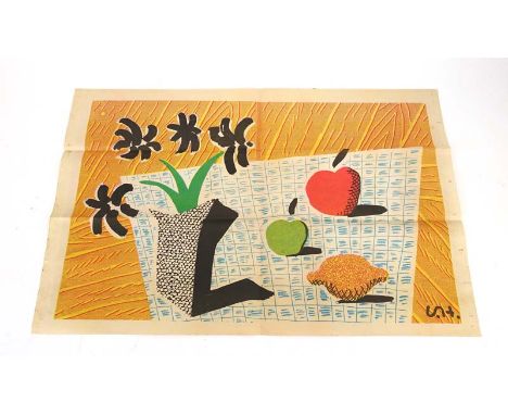 After David Hockney (b.1937),'Two Apples & One Lemon & Four Flowers',offset lithograph `newsprint`, image 33 x 53 cm*publishe