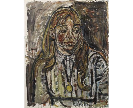 John Bratby R.A. (British, 1928-1992)Portrait of Jean Cooke signed 'BRATBY' (lower right)oil on canvas92 x 71.5cm (36 1/4 x 2