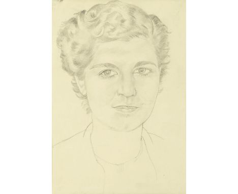 Sir Stanley Spencer R.A. (British, 1891-1959)Portrait of a Woman pencil on paper33.5 x 23.5cm (13 3/16 x 9 1/4in).Footnotes:P