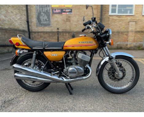 A super example of Kawasaki's legendary H2 750cc two-stroke triple. The 750cc H2 was introduced in 1971 along with 250cc and 