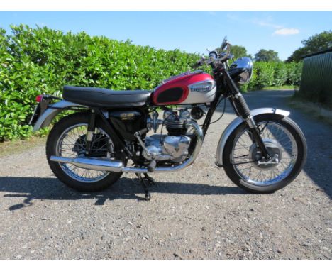 A good looking example of the sporty Tiger T100C. The T100 Tiger was Triumph's primary sports bike from the late 1950s onward