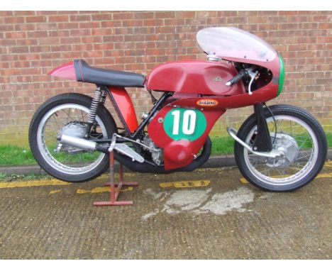 Restored racing Cotton Telstar Villiers Starmaker. The Cotton Telstar was the first machine to debut the new Villiers Starmak