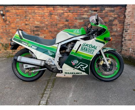 Superbly presented, all original UK Skoal Bandit Suzuki GSX R750G. The GSX range was launched in 1985 and is still in product