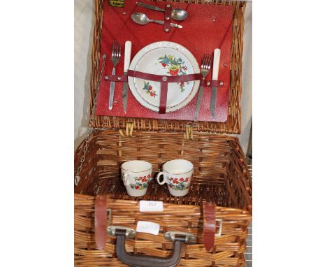 A vintage Brexton two person picnic set 