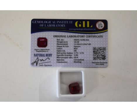 A Ruby gemstone &amp; certificate 