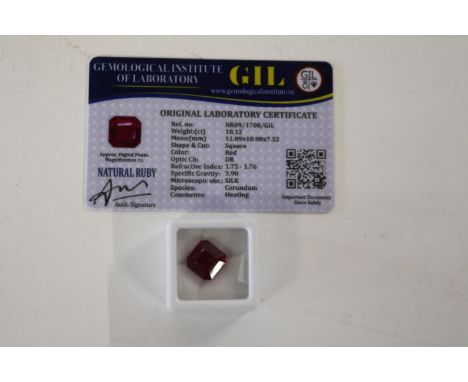A Ruby gemstone &amp; certificate 