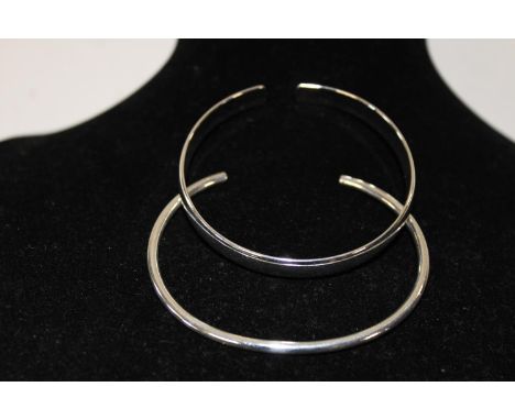 Two  925 silver bangle 