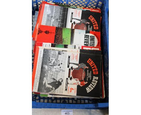 A job lot of vintage Manchester United programmes 