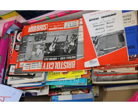 A box full of vintage football programmes from the 1960's &amp; 70's 