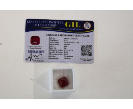 A Ruby gemstone &amp; certificate 