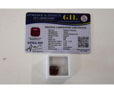 A Ruby gemstone &amp; certificate 