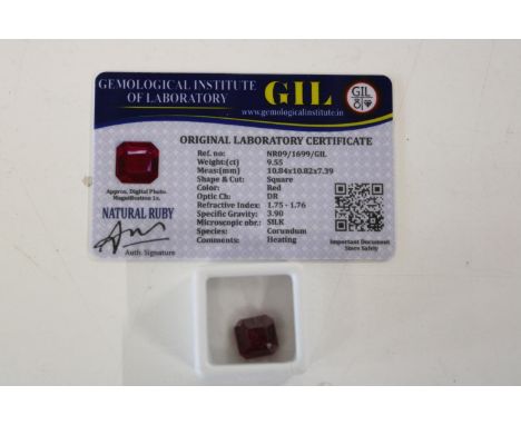 A Ruby gemstone &amp; certificate 
