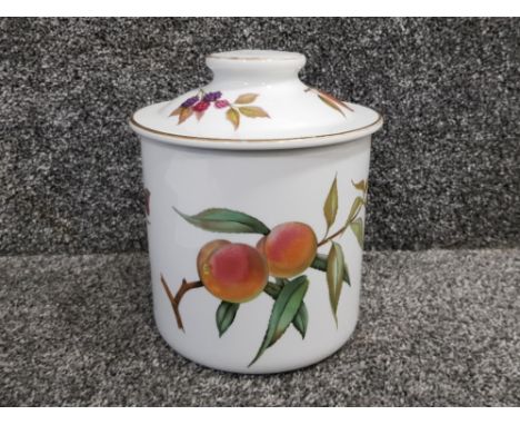 Royal Worcester evesham lidded pot