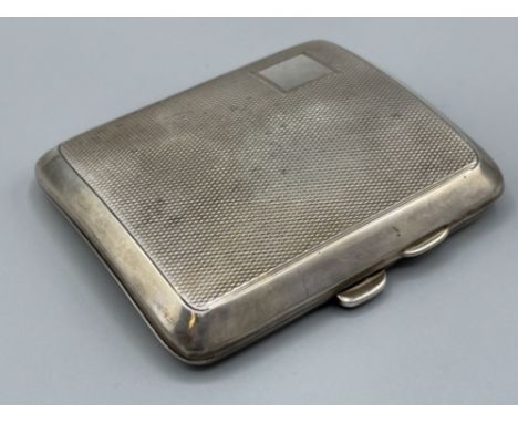 Sterling silver cigarette case with engraved pattern (3oz)  (Not apart of the estate)
