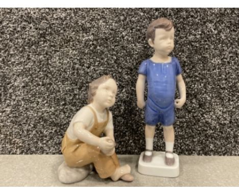 Bing &amp; Grondaul of Denmark 2 ceramic models of children