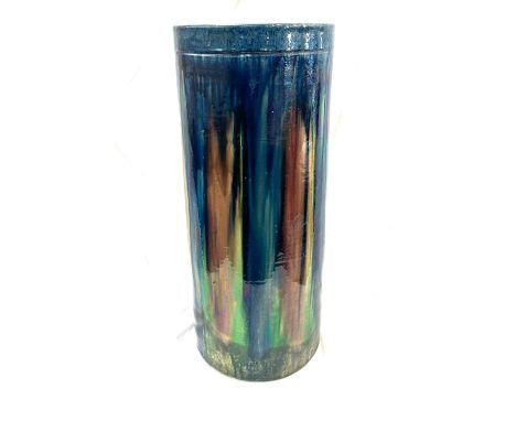 Salt glazed vintage stick stand, approximate height 23 inches 