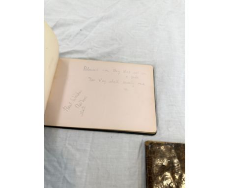 2 Vintage autograph books 