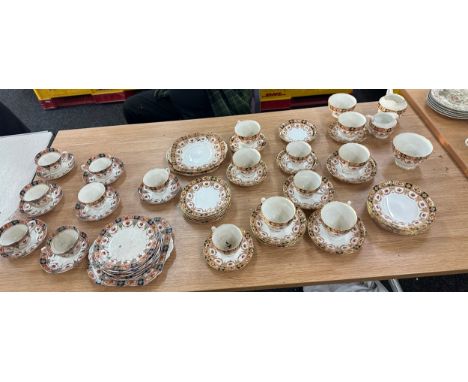 Two vintage part tea services, includes cups, plates, saucers etc 